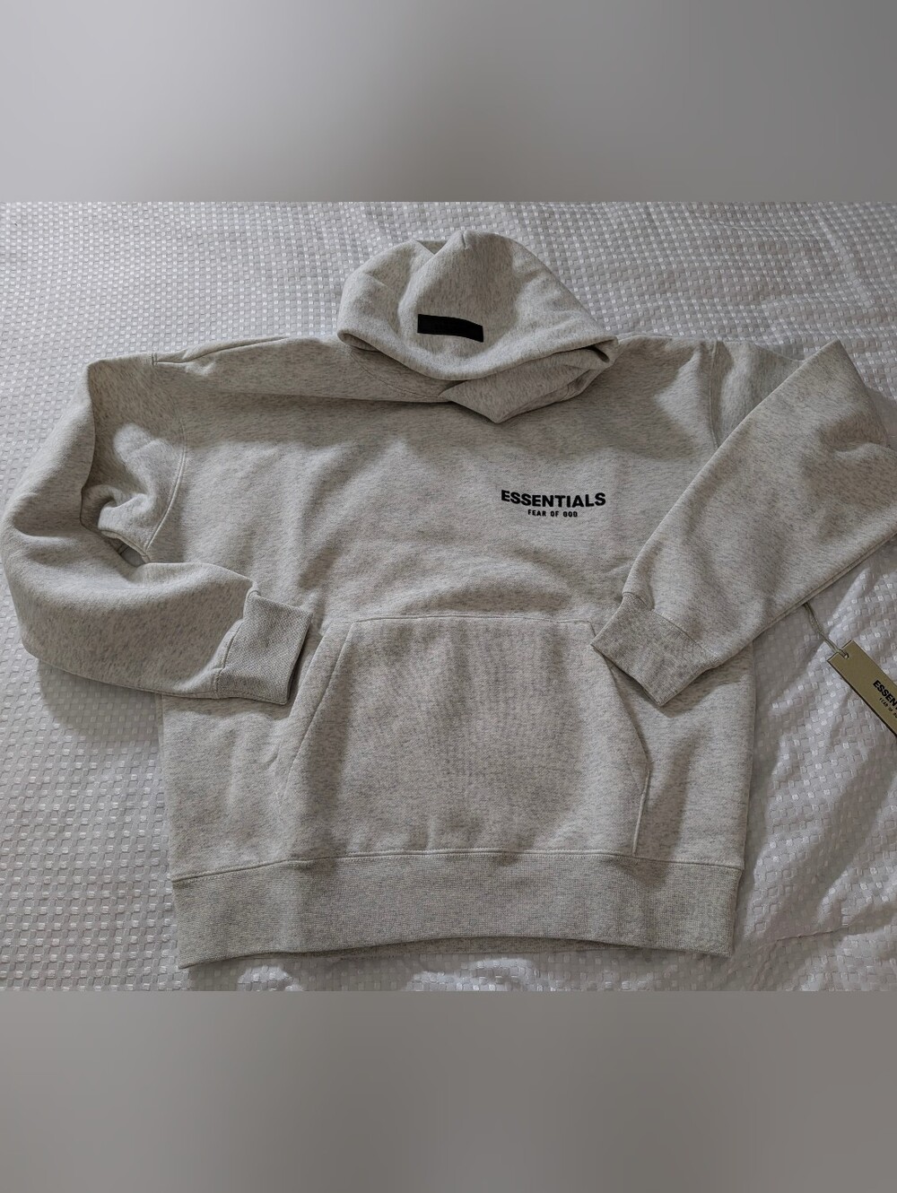 Fear of God Essentials Light Oatmeal Hoodie XXS NWT
